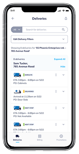 Track your deliveries